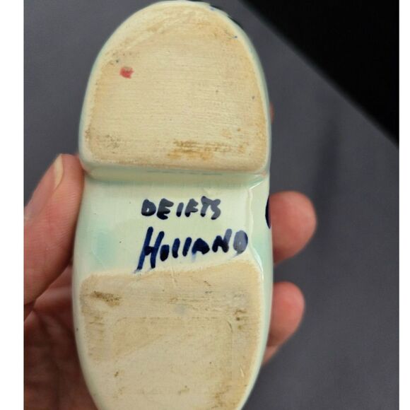 Vintage Delftware Ceramic Ashtray Shoe - Picture 8 of 9